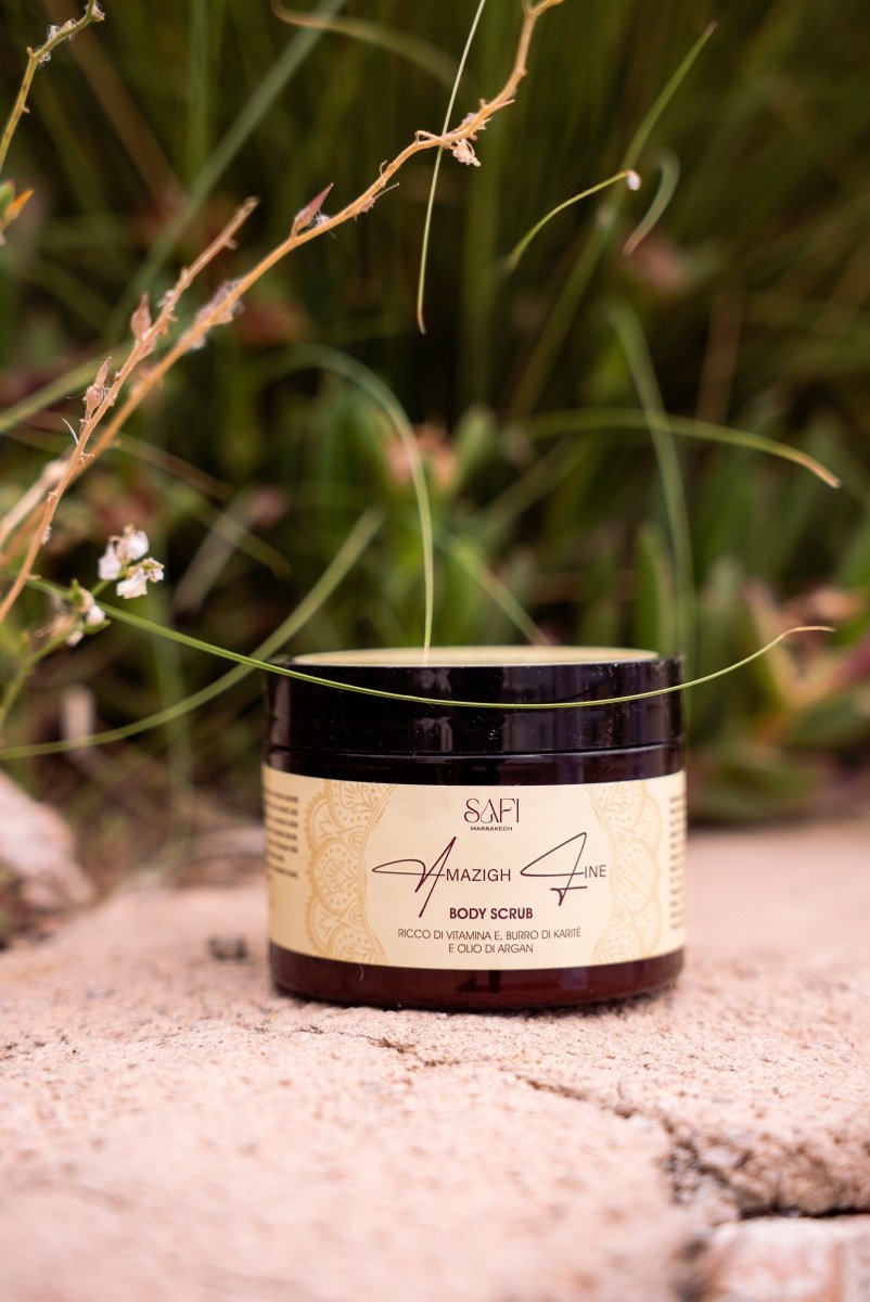 Scrub Corpo Zafferano, Fiori Bianchi e Legno di Cedro - Safi Marrakech - Scrub corpo - VG Charme