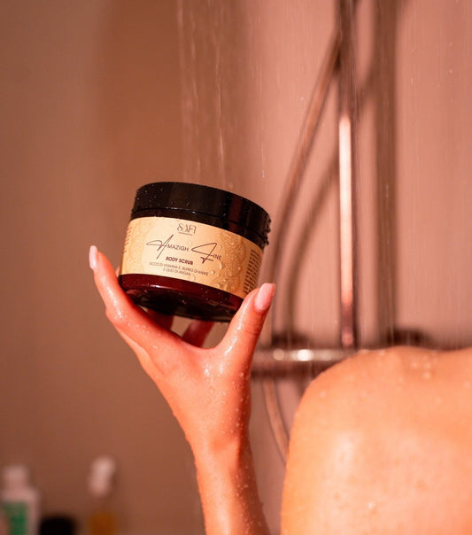 Scrub Corpo Zafferano, Fiori Bianchi e Legno di Cedro - Safi Marrakech - Scrub corpo - VG Charme
