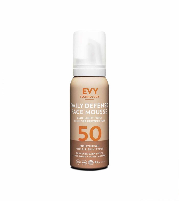 EVY Daily Defence SPF 50 Face Mousse 75 ML - Viso - EVY Technology - Protezione Solare Viso - VG Charme