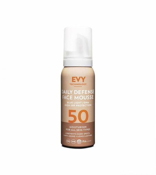 EVY Daily Defence SPF 50 Face Mousse 75 ML - Viso - EVY Technology - Protezione Solare Viso - VG Charme