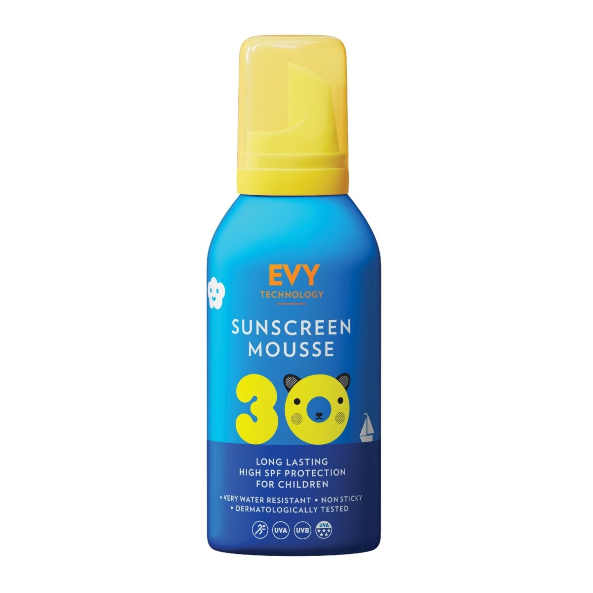 EVY Kids Sunscreen SPF 30 Mousse 150 ML - Protezione Bambini - EVY Technology - Protezione Solare Bambini - VG Charme