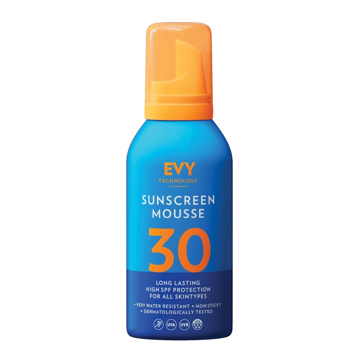 EVY Sunscreen SPF 30 Mousse 150 ML - EVY Technology - Protezione Solare - VG Charme