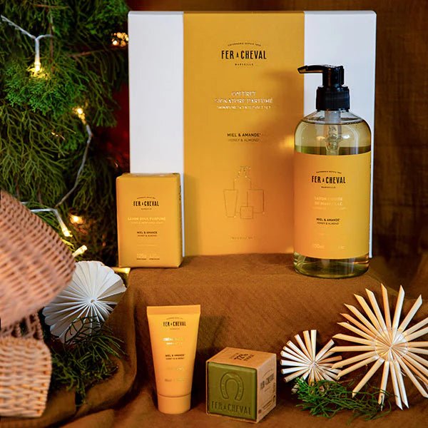 Set Regalo Miele & Mandorle - Fer a Cheval - Set Regalo Saponi - VG Charme